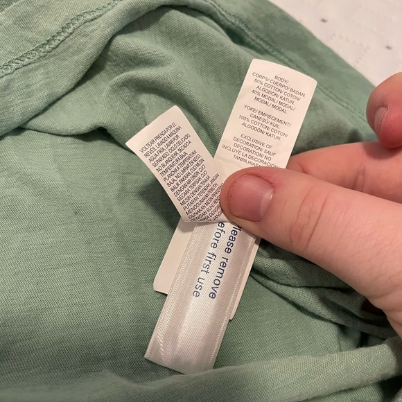 Lucky Brand Boho Sleeveless Blouse with Lace up Teal shirt XS - Picture 5 of 6